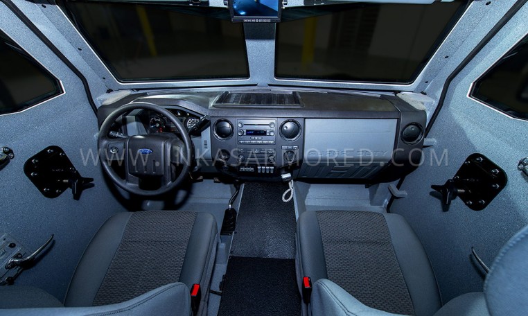 Armored Ford F550 CIT Vehicle Front Cabin Nigeria