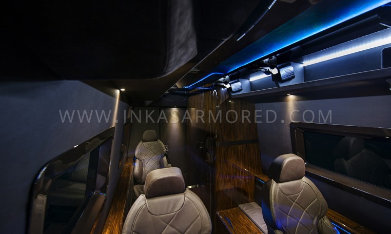 Interior Compartment MB Sprinter Armored Limo